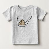 T-shirt Pour Bébé Xiaolongbao Soupe chinoise Dumpling Dim Sum Bun (Devant)