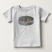 T-shirt Pour Bébé Xiaolongbao Soupe chinoise Dumpling Dim Sum Bun (Devant)