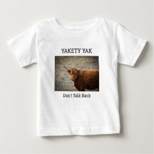 T-shirt Pour Bébé Yakety Yak (Don't Talk Back) chemise bébé