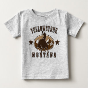 T-shirt Pour Bébé Yellowstone Montana