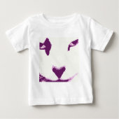 T-shirt Pour Bébé Yeux de chat (Devant)