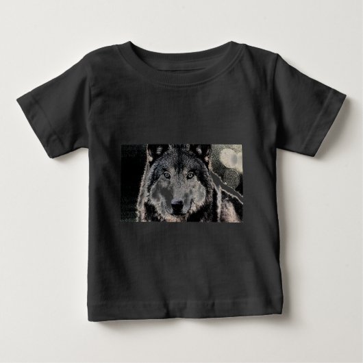 T-shirt Pour Bébé Yeux de loup (Devant)