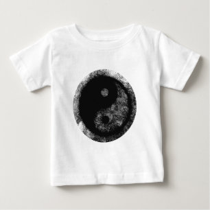 T-shirt Pour Bébé Yin Yang Silver Black Le MUSÉE Zazzle Cadeaux