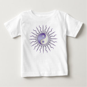 T-shirt Pour Bébé Yin Yang Starburst Violet