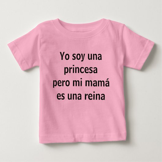 T-shirt Pour Bébé yo soy una princesa (Devant)