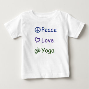 T-shirt Pour Bébé Yoga d'amour de paix
