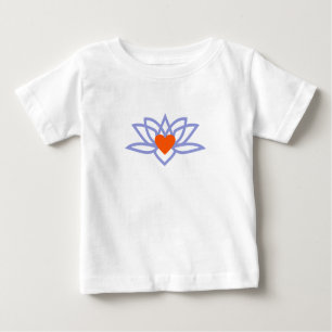T-shirt Pour Bébé Yoga Lotus Heart
