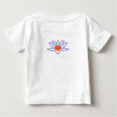 T-shirt Pour Bébé Yoga Lotus Heart (Dos)
