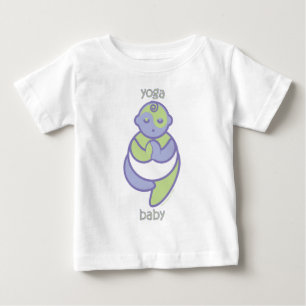 T-shirt Pour Bébé Yoga Speak Baby : Pose Arbre Yoga Baby