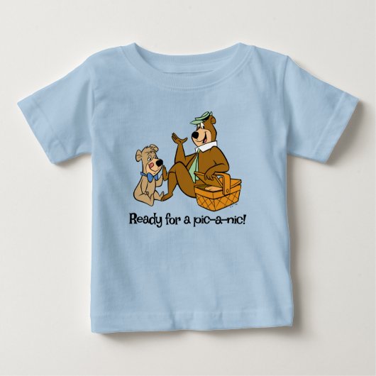 T-shirt Pour Bébé Yogi Bear et Boo-Boo pique-nique Snack (Devant)