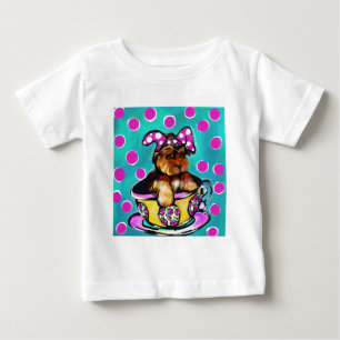 T-shirt Pour Bébé Yorkie Poo Pâques