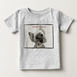 T-shirt Pour Bébé Yorkies Forever bébé Creeper biologique