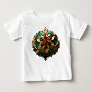 T-shirt Pour Bébé Yuletide Opulence : Threads dorés de Noël