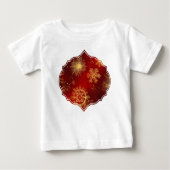 T-shirt Pour Bébé Yuletide Opulence : Threads dorés de Noël (Devant)