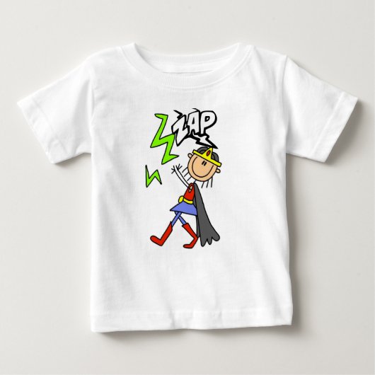 T-shirt Pour Bébé ZAP Girl Hero (Devant)