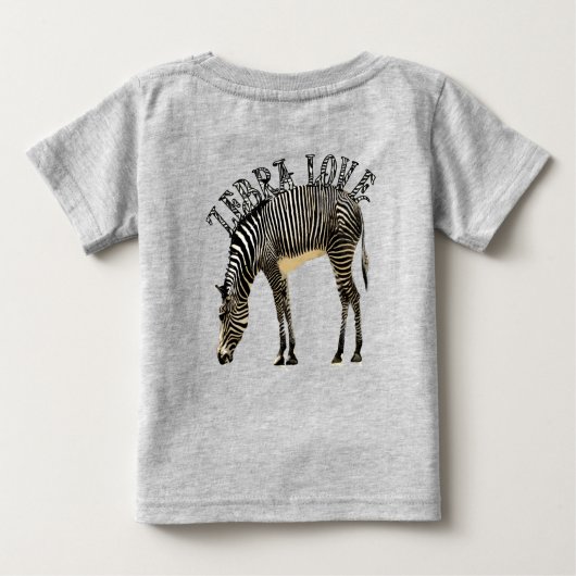 T-shirt Pour Bébé Zebra Love (Dos)
