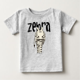 T-shirt Pour Bébé Zèbre