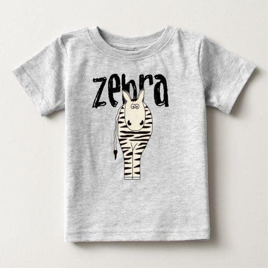 T-shirt Pour Bébé Zèbre (Devant)