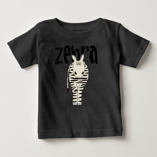 T-shirt Pour Bébé Zèbre (Devant)