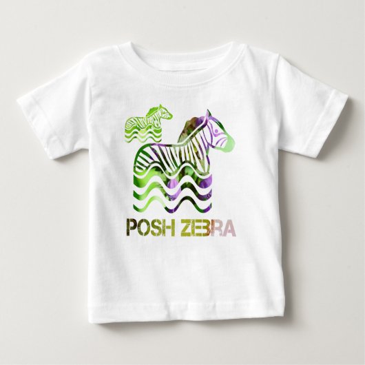 T-shirt Pour Bébé zèbre chic (Devant)