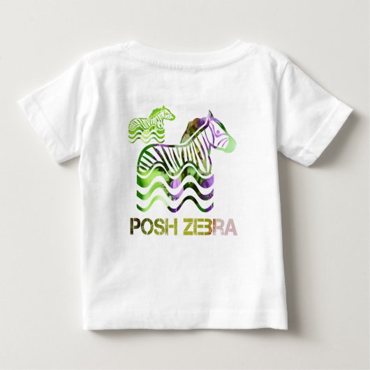 T-shirt Pour Bébé zèbre chic (Dos)