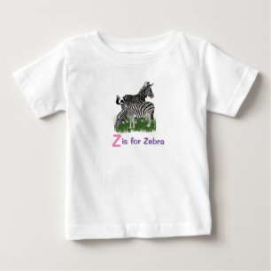 T-shirt Pour Bébé Zèbre Mignon Animaux Filles