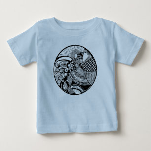 T-shirt Pour Bébé Zendala abstrait sur le cercle
