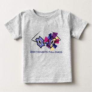 T-shirt Pour Bébé Zéro pensées, chaos total Lunettes abstraites drôl