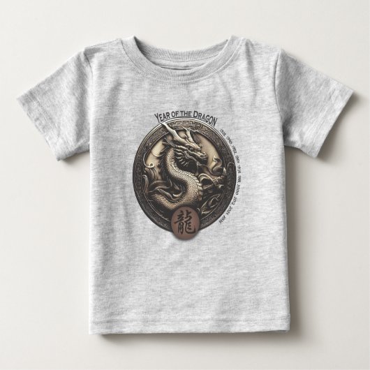 T-shirt Pour Bébé Zodiaque chinois "Dragon" (Devant)