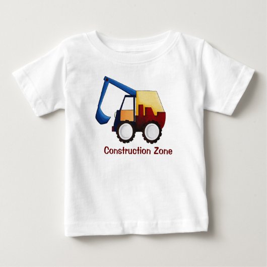 T-shirt Pour Bébé Zone de construction (Devant)