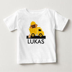 T-shirt Pour Bébé Zone de travail de construction Chemise d'annivers