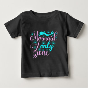 T-shirt Pour Bébé Zone Réservée aux Sirènes