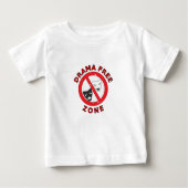 T-shirt Pour Bébé Zone sans drame (Devant)
