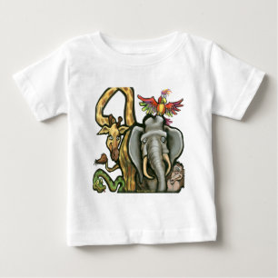 T-shirt Pour Bébé Zoo Animaux