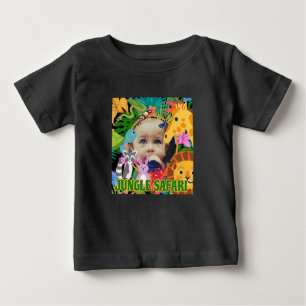 T-shirt Pour Bébé Zoo Wild Animal Jungle Safari Anniversaire de enfa