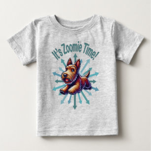 T-shirt Pour Bébé Zoomie Time Brown Scotty