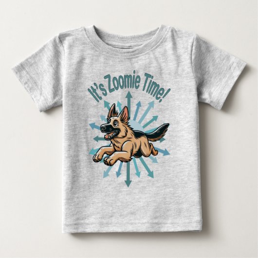 T-shirt Pour Bébé Zoomie Time German Shepherd (Devant)