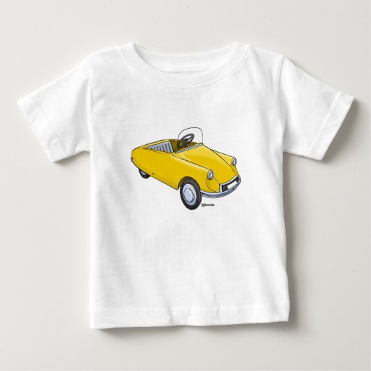 T-shirt pour bébés avec image Véhicule en escalier (Devant)
