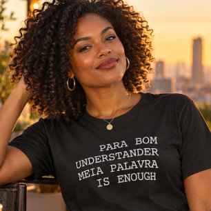 T-shirt Pour Bom Compreneur Meia Palavra Sufit