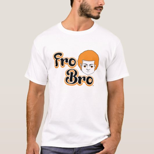 T-shirt Pour Bro - orange et noir (Devant)