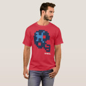 T-shirt pour casque Tecmo Bowl alternatif Texans (Devant entier)