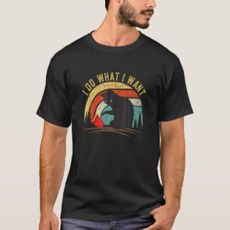 T-shirt Pour Cat 2022 Vintage Je Fais Ce Que Je Veux Chat