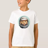 T-Shirt pour chat spatial rétro (Devant)