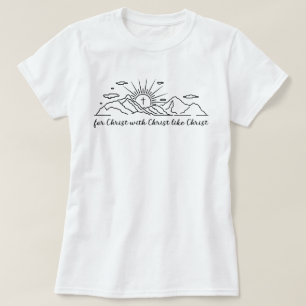 T-shirt Pour Christ avec Christ comme Christ catholique