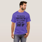 T-shirt Pour citer Macbeth rétro (Devant entier)