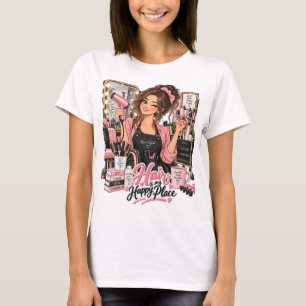T-shirt pour coiffeur - Les cheveux sont mon endro