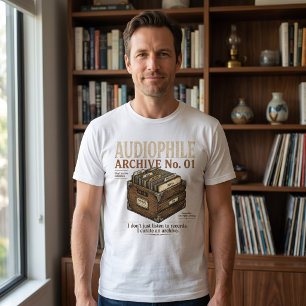 T-shirt pour collectionneur de vinyles Audiophile