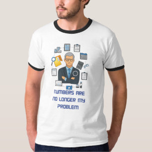 T-shirt pour comptable à la retraite Cadeau drôle 