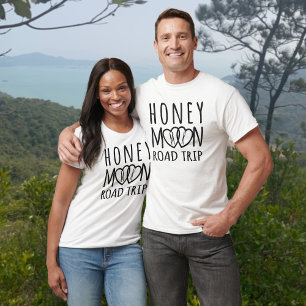 T-shirt pour couple assorti pour voyage de noces s