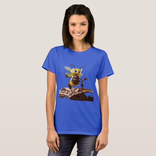 T-shirt Pour créer une scène 3D d'une abeille Pixar survol (Devant entier)